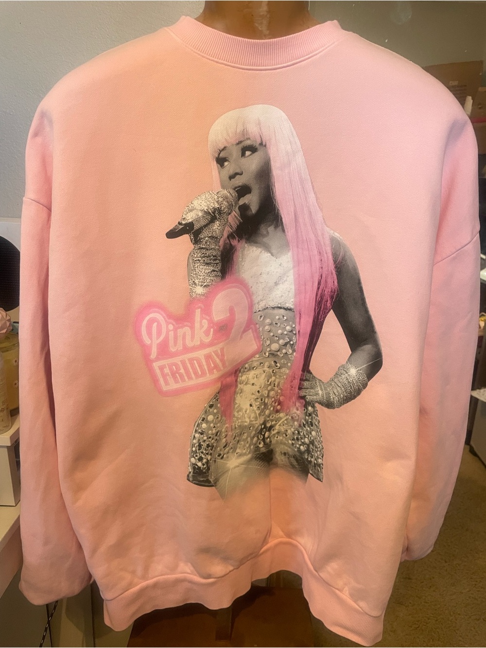 Nicki Minaj Pink Friday 2 crewneck XXL